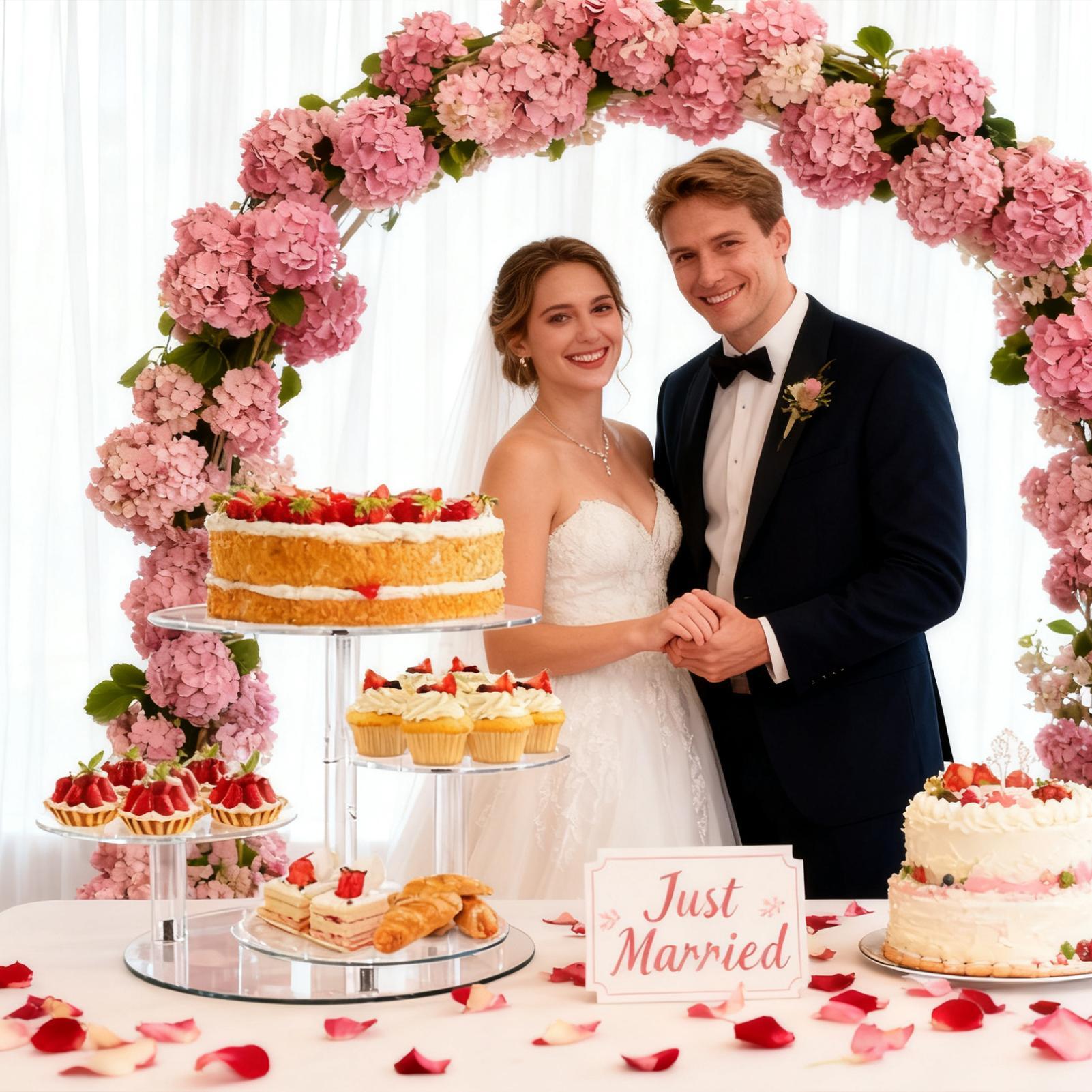 Cupcake Stand Tier - Подставка для кексов, акриловая 4-уровневая подставка,