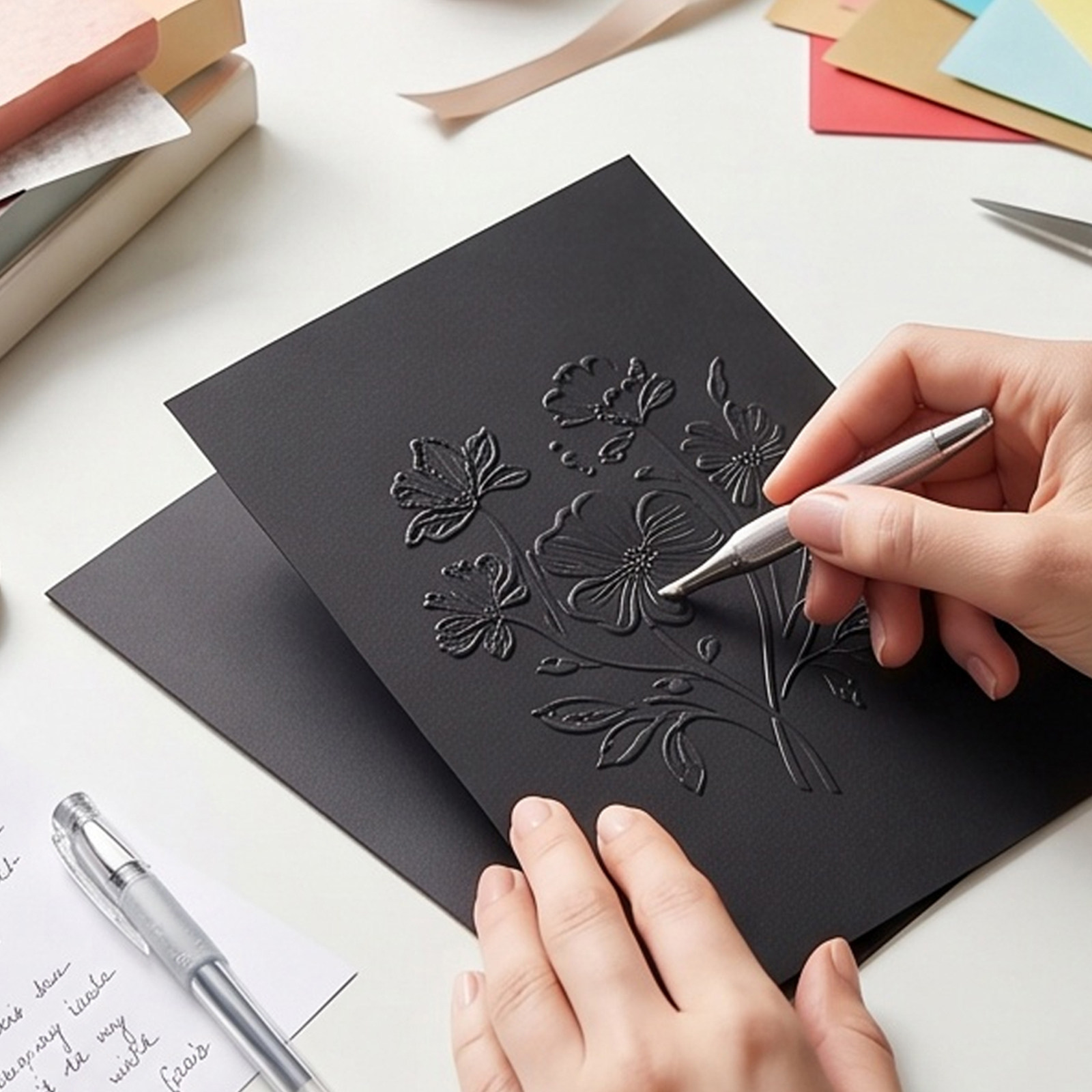 Papercraft Supply Invitation - 60 шт. черной плотной бумаги для