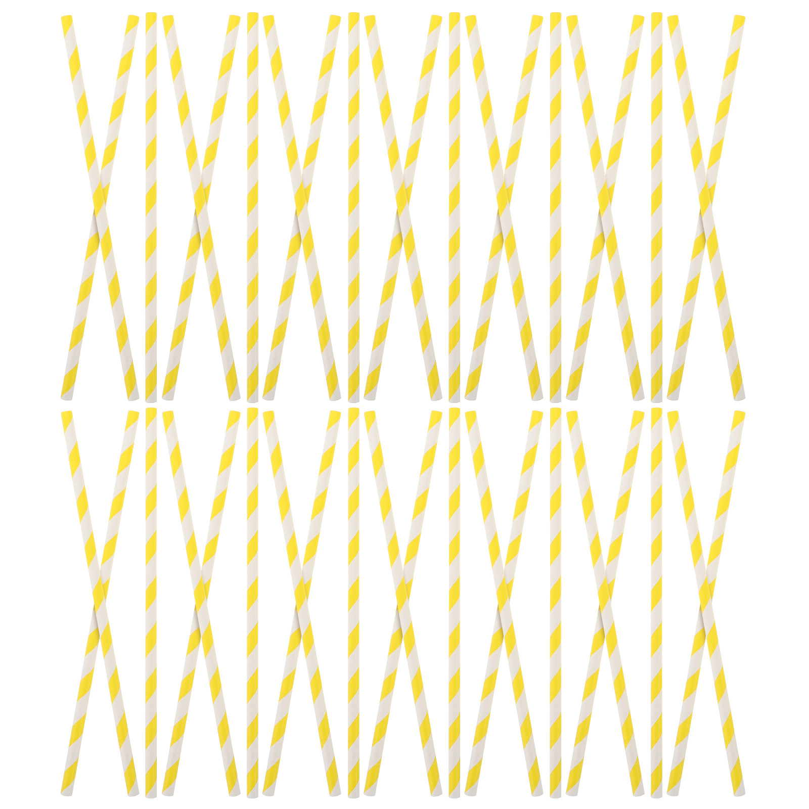 Paper Straw Color - 100 шт. декоративных бумажных соломинок для
