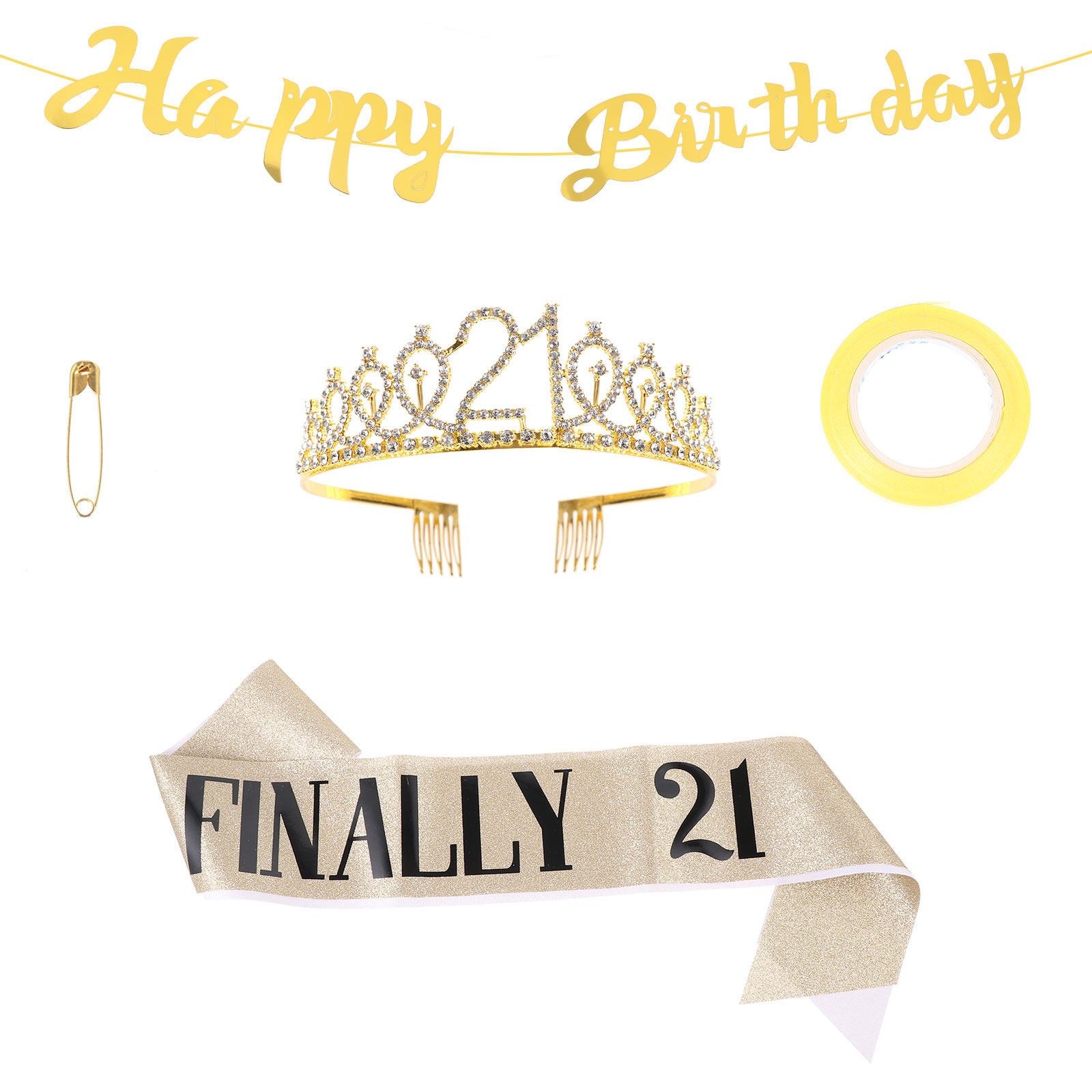 1 комплект: блестящая корона н – обзор и цена Birthday Sash Glitter