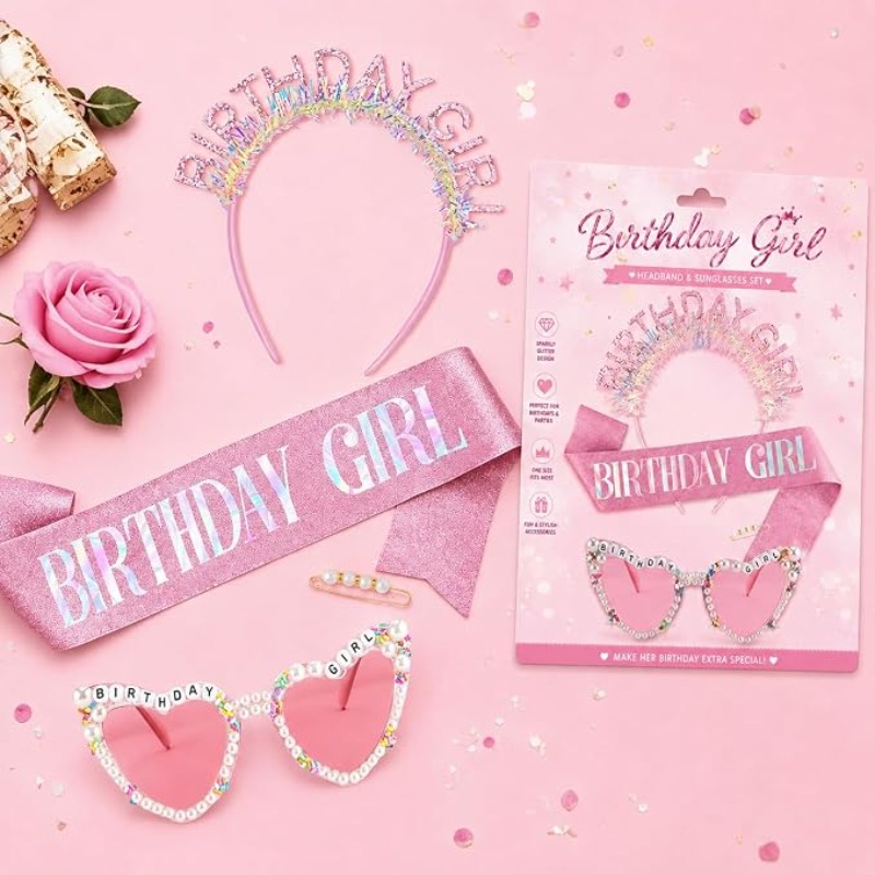 Набор из 3 предметов: повязка  – обзор и цена Birthday Sash Glitter