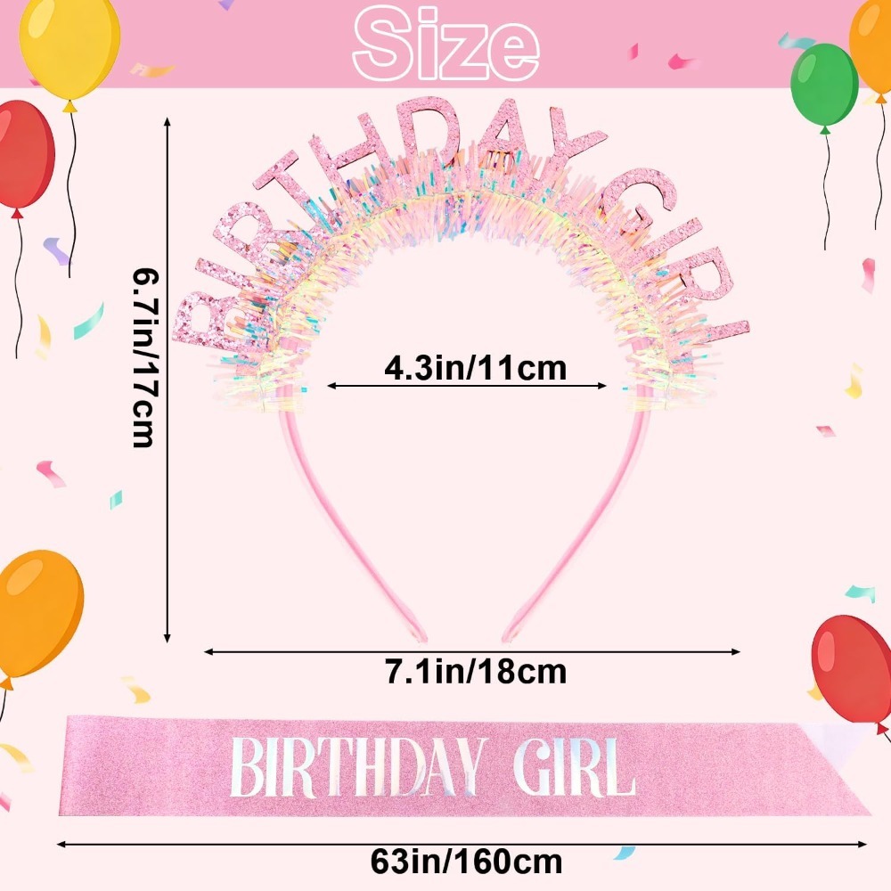Лента для именинницы, блестяща – обзор и цена Birthday Sash Glitter