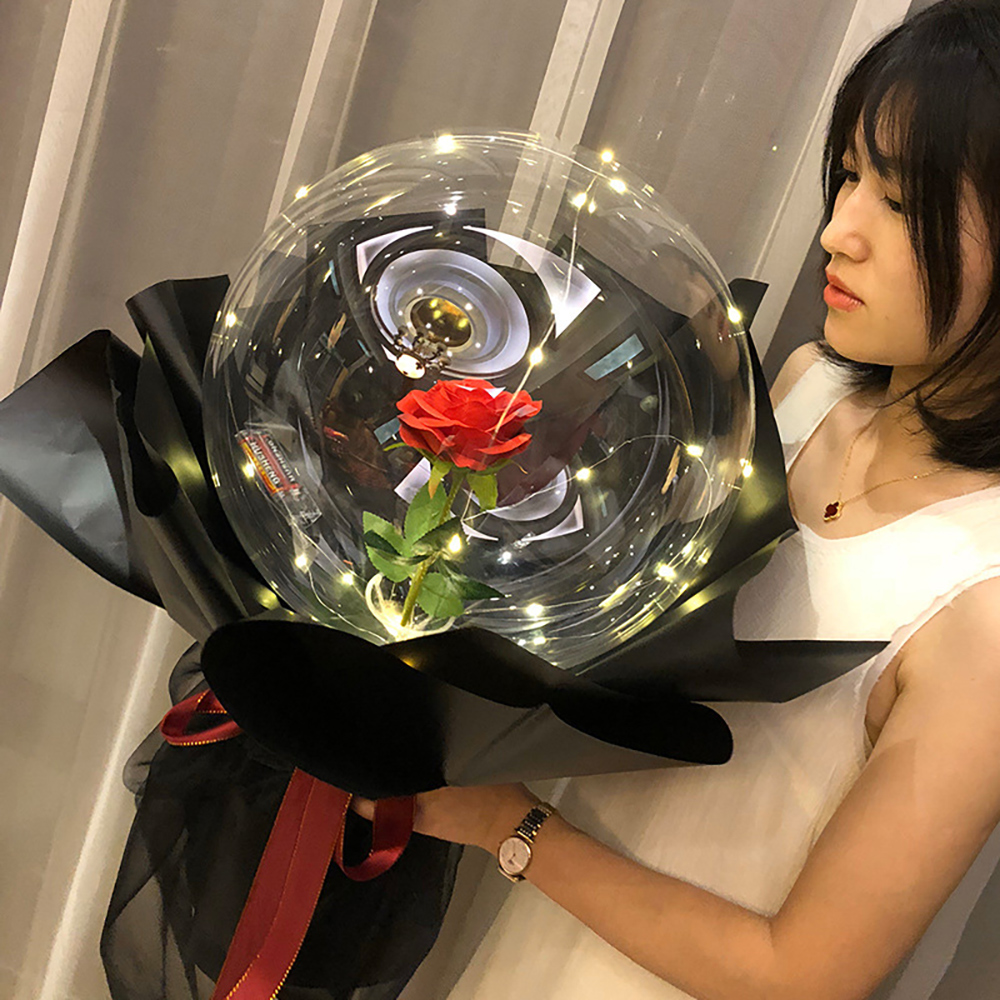 Воздушный шар в виде розы на Д – обзор и цена Led Balloon Light