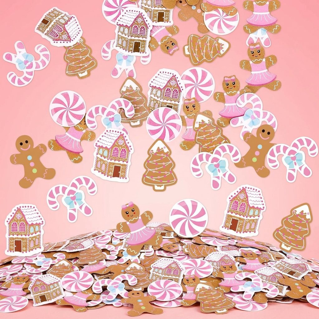 330 шт. розовых рождественских – обзор и цена Papercraft Supply Confetti