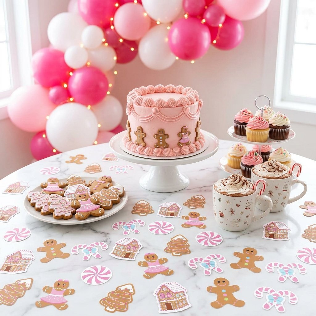 330 шт. розовых рождественских – обзор и цена Papercraft Supply Confetti