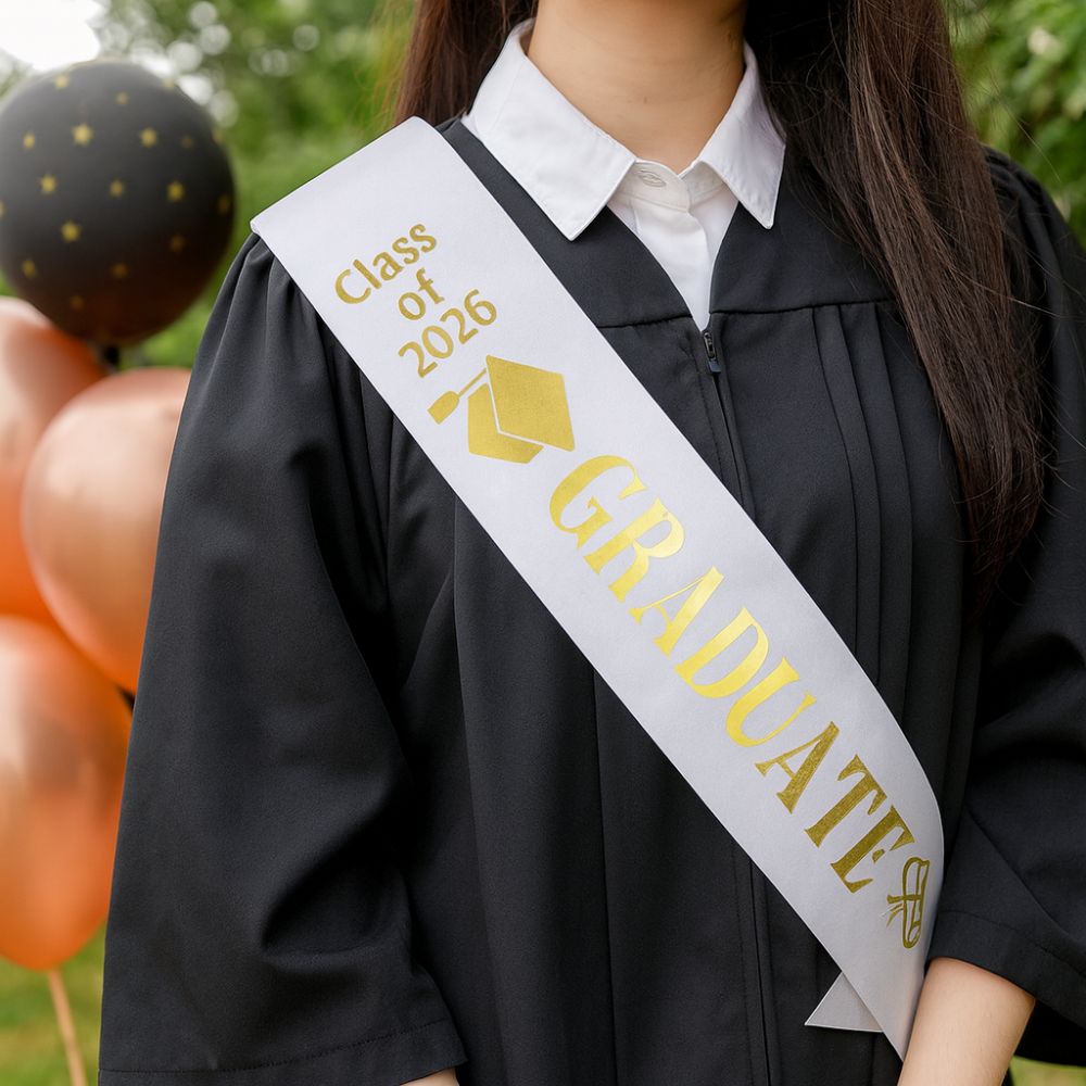 Выпускной пояс 2026 года, блес – обзор и цена Birthday Sash Glitter