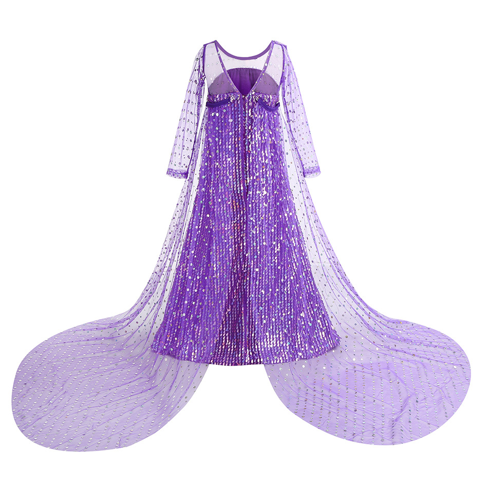 Пурпурное платье Эльзы для дев – обзор и цена Glitter Tablecloth