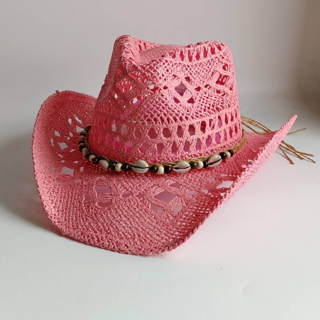Розовая соломенная шляпа в ков – обзор и цена Paper Straw Color